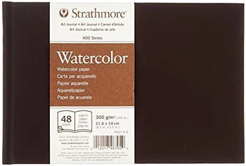 Strathmore Serie 400 Cold Press Watercolour Hardbound Book Skizzenbuch 22 x 14 cm 300 g