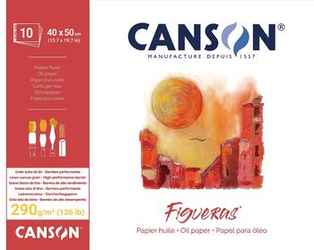 Canson CANSON Zeichenpapierblock "Figueras" 400 x 500 mm 290 g/qm 10 Blatt