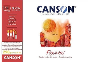 Canson CANSON Zeichenpapierblock "Figueras" 500 x 700 mm 290 g/qm 10 Blatt