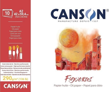 Canson CANSON Zeichenpapierblock "Figueras" 420 x 594 mm 290 g/qm 10 Blatt
