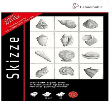 Hahnemühle Hahnemühle Hahnemühle Papier Skizze 96 g/m² + Bleistiftbox gratis DIN A 3 96 g/m²