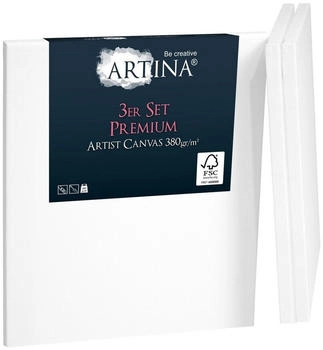 Artina 3er Set Artina Premium Keilrahmen Leinwand
