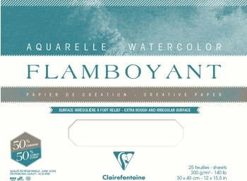 Clairefontaine Flamboyant Aquarellpapier 20 Blatt 31x41 cm - 975065C