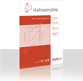 Hahnemühle Millimeterpapier A4 rot/opak 80/85g 1mm-Teilung 50 Blatt Hahnemühle