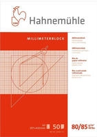Hahnem&uuml;hle 10662711, Hahnem&uuml;hle Millimeterpapier A3 rot/opak 80/85g...