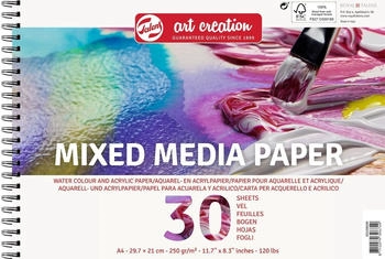 Royal Talens Art Creation Mixed Media Papier A4 250 g 30 Blätter