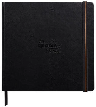 Rhodia Touch Book Skizzenbuch 20 Bl extraweiß 250g 21x21 cm Schwarz 116177C