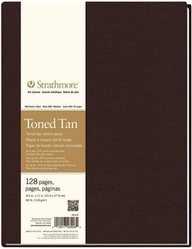 Strathmore Serie 400 Toned Tan Hardbound Book Skizzenbuch 28 x 22 cm 118 g