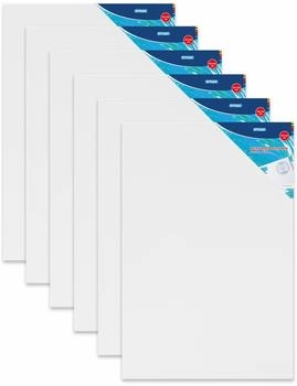 Stylex Schreibwaren Leinwand 6 Leinwände bespannte Keilrahmen Leinwand 40x60cm