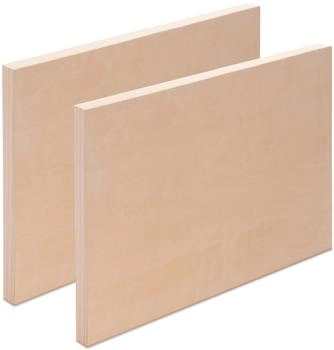 Xtradefactory 2x Malgrund 30x40 cm Birkenholz Leinwand bemalbarer Keilrahmen