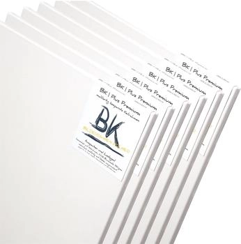 Xtradefactory BK Bilderrahmen Kolmer Keilrahmen 6 B.K. Plus Leinwände 20x30 cm 100% Baumwolle auf Keilrahmen malfertig