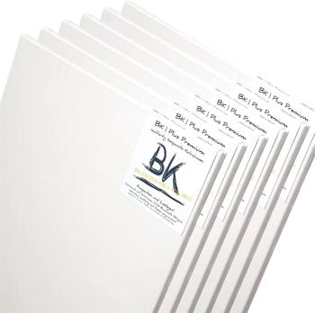 Xtradefactory BK Bilderrahmen Kolmer Keilrahmen 6 B.K. Plus Leinwände 50x50 cm auf Keilrahmen 100% Baumwolle malfertig