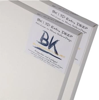 Xtradefactory 2x BK DEEP EDGE KEILRAHMEN 80x100cm Leinwände auf extra hohen Keilrahmen