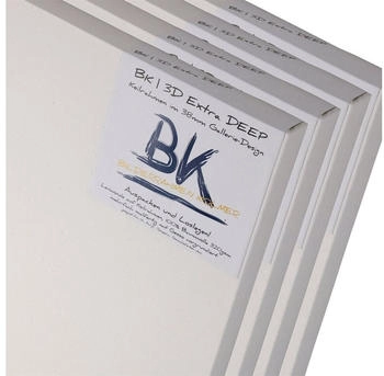 Xtradefactory BK Bilderrahmen Kolmer Keilrahmen 4x BK Deep Edge Keilrahmen 80x100cm Leinwände extra hohen Keilrahmen malfertig