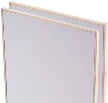 Xtradefactory 2x Künstler Malkarton mit Schattenfugenrahmen 50x60 cm Leinwand Set