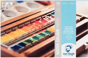 Royal Talens Van Gogh Aquarellpapierblock 12 Blätter 300 g 13,5 x 21 cm