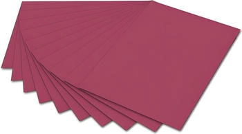 Folia Tonzeichenpapier 50x70cm Weinrot mit EAN,130g