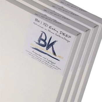 Xtradefactory 4x BK DEEP EDGE 30x30cm Leinwände extra hoher Keilrahmen