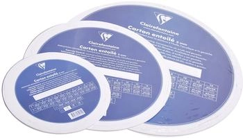Clairefontaine 34174C Leinwand 3 mm rund 40 cm Durchmesser ideal f&uuml;r Nasstechniken praktisch und einfach zu verwenden wei&szlig;