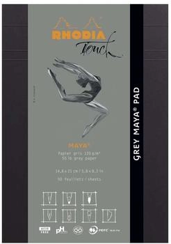 Rhodia GreyMaya Pad A5 50Bl gr 120g blanko