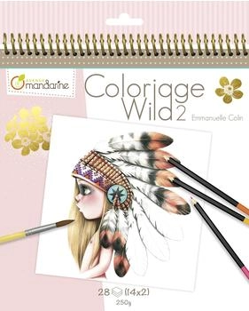 Avenue Mandarine GY068C Sammelmalbuch ortierung 2 14 Motiven gedruckt auf 250g Zeichenpapier mikroperforiert 28 Blatt jedes Motiv x2 1 Stück