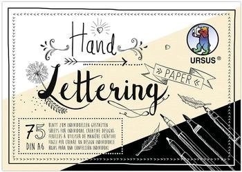 Ursus URSUS Basispapiere Zeichen & Künstlerbedarf Handlettering-Block/Tonkarton 200 und 210 g/m² DIN A6 75 Blatt sortiert in 3 Farben