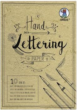 Ursus URSUS Basispapiere Zeichen & Künstlerbedarf Handlettering-Block/Elefantenhaut 190 g/m² DIN A5 10 Blatt Farbe Chamois