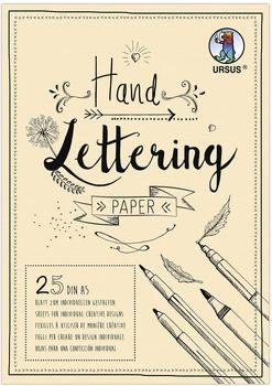 Ursus URSUS Basispapiere Zeichen & Künstlerbedarf Handlettering-Block/Tonkarton 210 g/m² DIN A5 25 Blatt Farbe Creme