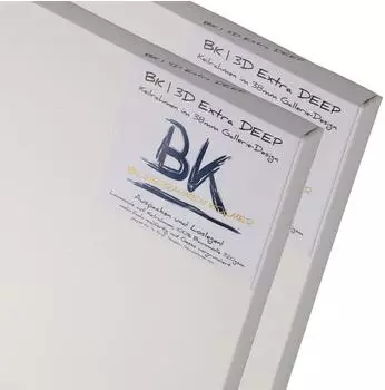 Xtradefactory 2x BK Deep Edge Keilrahmen 30x40cm Leinwände extra hohen Keilrahmen