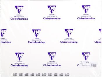 Clairefontaine Zeichenpapier Packung mit 10 Bogen Ölmalpapier 50x65cm 240g 93495C Kunst