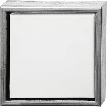 Creativ Company Creativ Malerei Leinwand mit Rahmen whiteantique Silver One Size
