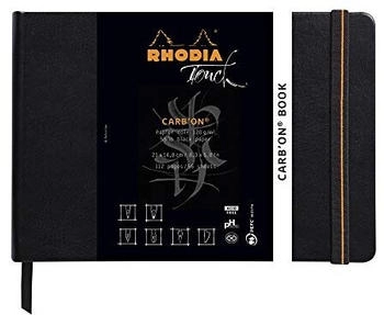 Rhodia Carb'On A5 quer 56Bl sw 120g blanko