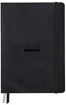 Rhodia Goalbook Creation A5 Umschlag 50 Bl weiß blanko 200g Schwarz 194150C