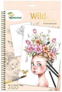Avenue Mandarine 5x Malbuch Wild A4 21x1x34,2 cm GY163C