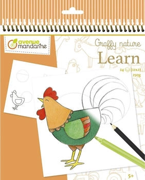 Avenue Mandarine 5x Graffy Nature Learn Der Bauernhof Orange GY149C
