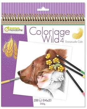 Avenue Mandarine 5x Malbuch Wild 4 Violett GY093C