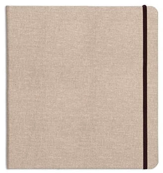 Clairefontaine Reisealbum/Skizzenbuch Goldline 30x30 cm Leineneinband 32 Blatt 180g Natur 96100C beige 96100C