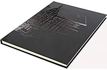 Kangaro Skizzenbuch A4 blanko Hardcover schwarz 140g creme papier