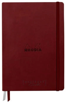 Rhodia Goalbook Creation A5 Umschlag 50 Bl weiß blanko 200g Weinrot 194152C