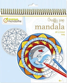 Avenue Mandarine 5x Graffy Pop Mandala Junge Mehrfarbig GY028O