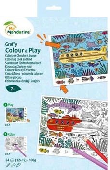 Avenue Mandarine My Mandarine 5x Graffy Colour & Play Suchen und finden Meer Blau GY166C