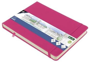 Kangaro Skizzenbuch 80 Blatt DIN A5 quer hot pink