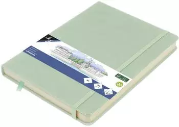 Kangaro Art Skizzenbuch A5 mint PU Hardcover 80 Blatt 140 Gramm cremefarbenes Papier