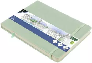 Kangaro Art Skizzenbuch A5 landscape mint PU Hardcover 80 Blatt 140 Gramm cremefarbenes Papier
