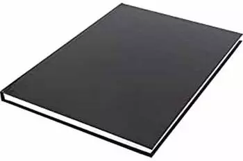 Kangaro Skizzenbuch K-5564 A4 blanko Hardcover 80 Blatt 100g schwarz