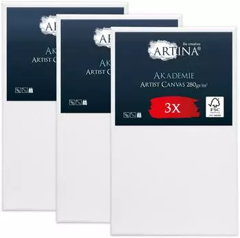 Artina Artina Keilrahmen 2-fach weiß vorgrundiert säurefrei behandelt 280g/m² 90 cm x 150 cm