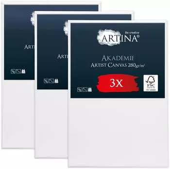 Artina Artina Keilrahmen 2-fach weiß vorgrundiert säurefrei behandelt 280g/m² 100 cm x 150 cm
