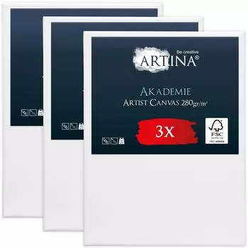 Artina Artina Keilrahmen 2-fach weiß vorgrundiert säurefrei behandelt 280g/m² 60 cm x 80 cm