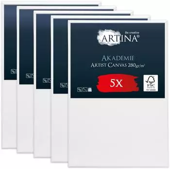 Artina Artina Keilrahmen 2-fach weiß vorgrundiert säurefrei behandelt 280g/m² 40 cm x 60 cm