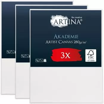 Artina Artina Keilrahmen 2-fach weiß vorgrundiert säurefrei behandelt 280g/m² 40 cm x 50 cm
